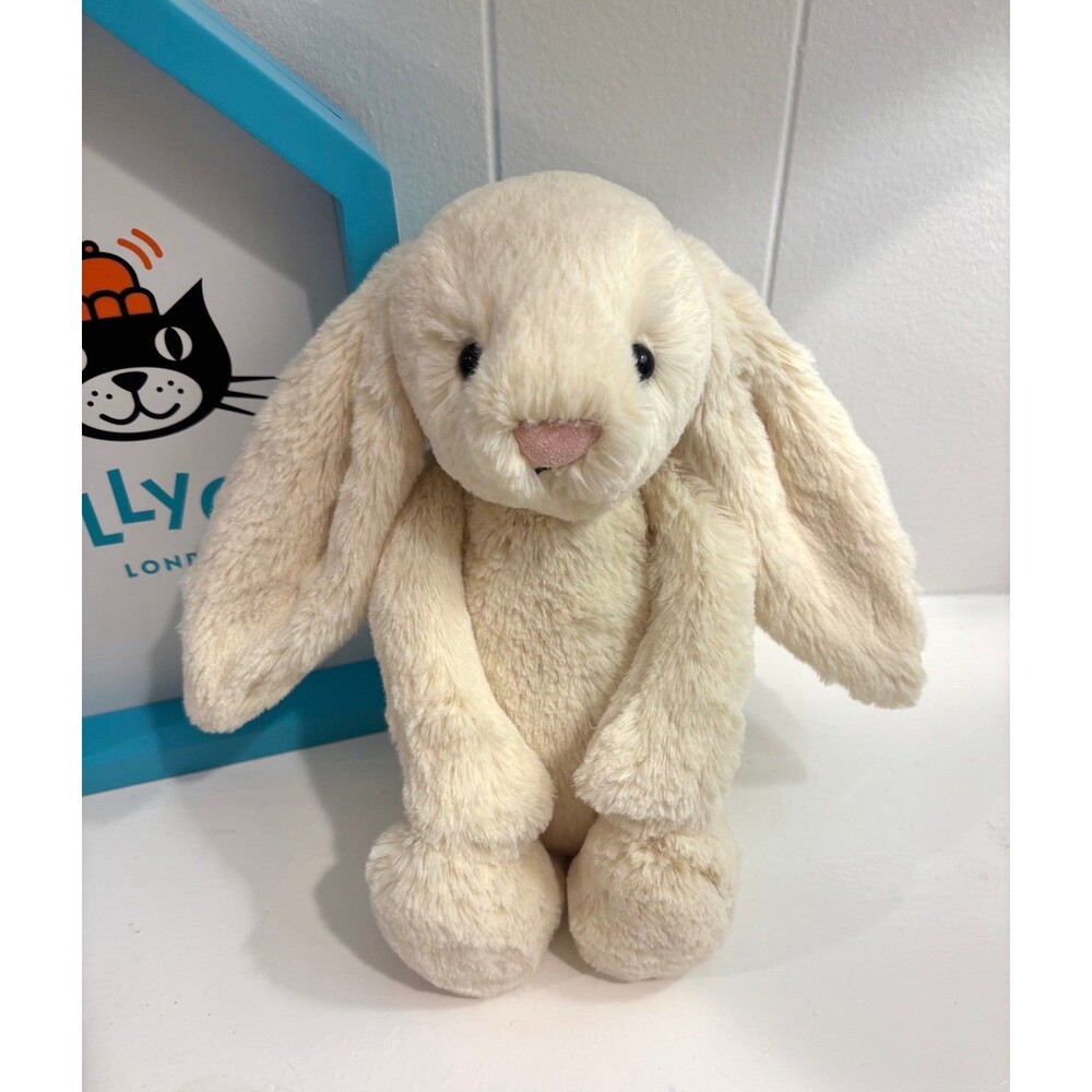Jellycat Buttermilk pale yellow Bashful Bunny [ medium ] VHTF RARE ❗️Retired